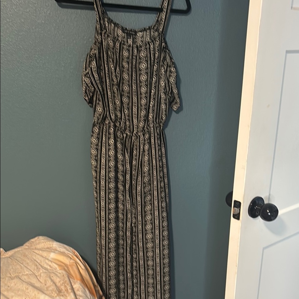 As U Wish Black and White Maxi Dress#7